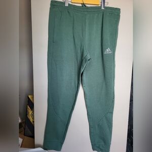 Green Adidas Men Sweatpants, Size XL (36)